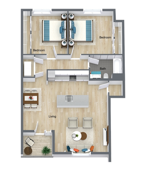 Country Crossroads 2 bedroom  Apartment Junction City